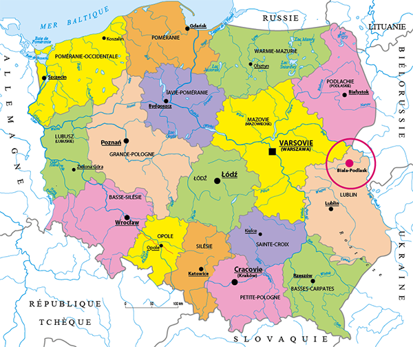 carte Pologne